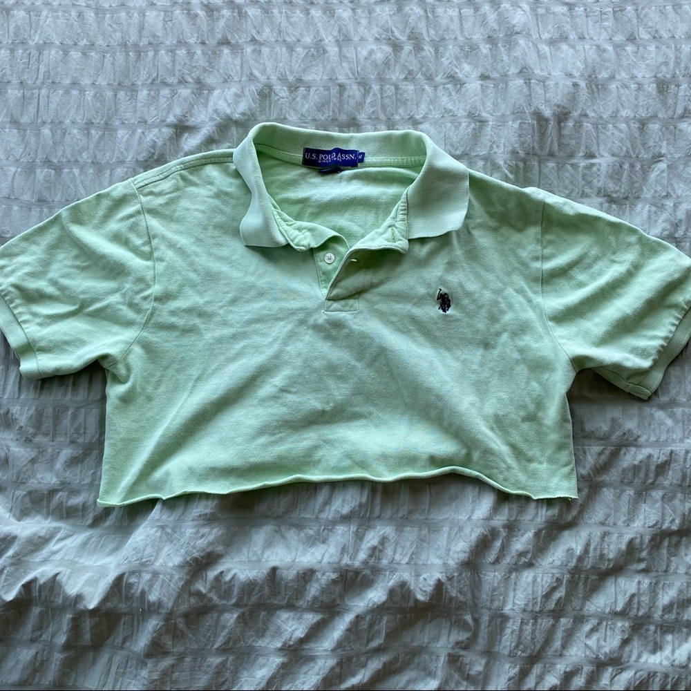 Cropped Polo Tee